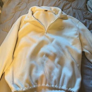 SHEIN Cream V-Neck Sweater Cozy and Versatile